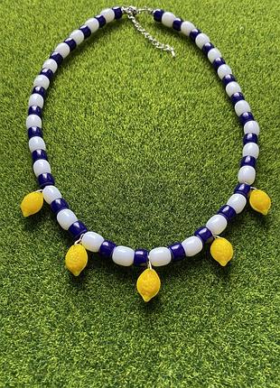 Скляне намисто «сицилія» ручна робота