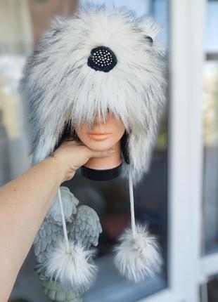Хутряна шапка з вушками eisbar