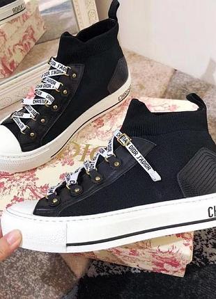 Високі кеди  кросівки в стилі діор