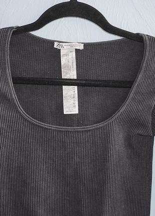 Укороченный лонг в рубчик от zara 3
