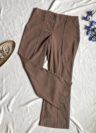 Жіночі брюки пісочного кольору під замшу george