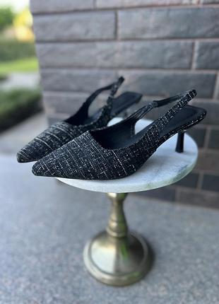 Твідові босоніжки слінгбеки