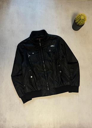 Куртка мікропуховик вітровка чоловіча чорна no fear оригінал