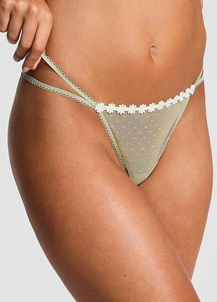 Трусики зелені прозорі стрінги оригінал victoria’s secret