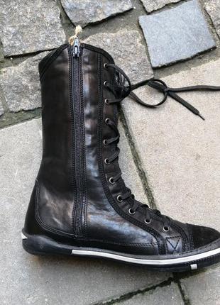 Найнижча ціна! черевики кеди теплі steel ocw 10 люверсів шкіра утеплені зима вовна winter grinders1 фото