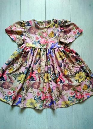 Дитяча сукня з принтом пасхи