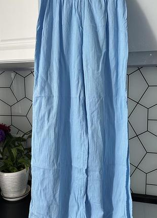 Палаццо з розрізами, палаццо блакитні,палаццо хс, вільні брюки
