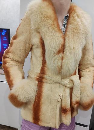 Шуба кролик песец