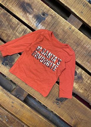 Детская хлопковая кофта (реглан) с принтом george (джордж 9-12 мес 74-80 см идеал оригинал разноцветная)