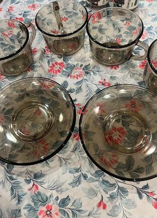Чайний сервіз на 4 персони прозорий франція