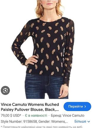 Топ, лонгслив; сетка,  vince camuto, ( l ) 10