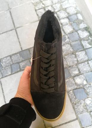 Кеді vans old skool утепленні хутром є 4 кольори. супер ціна.1 фото