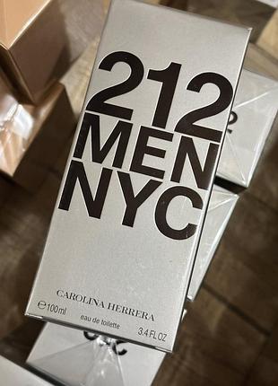212 man nyc  carolina herrera туалетна вода чоловіча, 100 мл  оригинал
