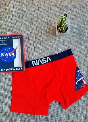 Мужские коттоновые трусики боксеры nasa