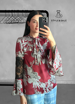 Шикарная блузка с кружевом river island