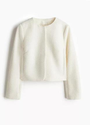 Жакет укороченный кремовый оттенок h&amp;m