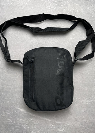 Сумка гаманець барсетка чорна спортивна чоловіча reebok