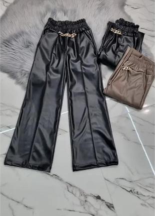 Штани палаццо на утеплені на 158