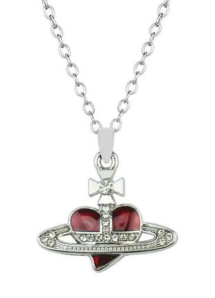 Кулон vivienne westwood, цепочка сатурн, y2k