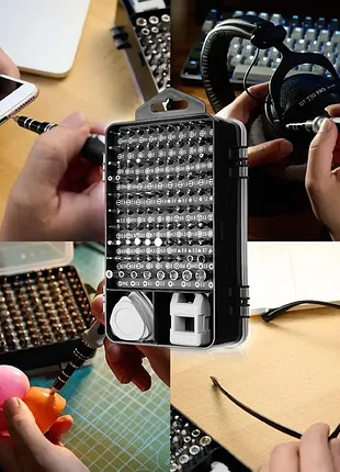 Набор отверток для ремонта мобильных телефонов и планшетов в боксе 115в1