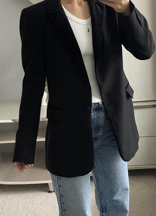 Чорний піджак zara