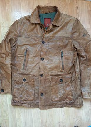 Куртка кожаная мужская trapper vintage