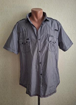 Крута літня сорочка. 100% коттон. slimer fit.