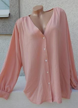 Uk18 батальна класична пудрова блуза боху