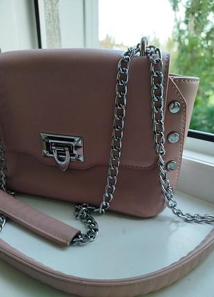 Сумка жіноча пудра через плече нова