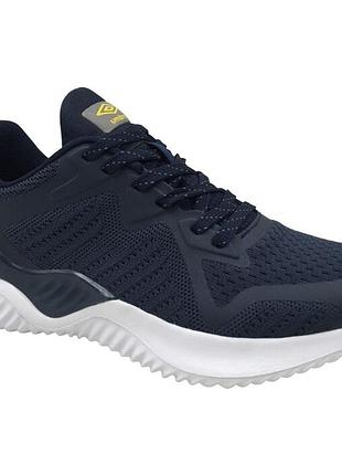 Мужские демисезонные кроссовки umbro темно-синие с белой подошвой 44/28.5см