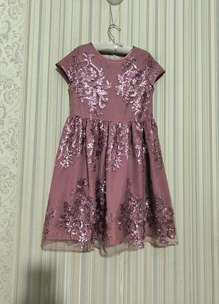 Хорошее нарядное платье на праздник дня рождения пайетки платья