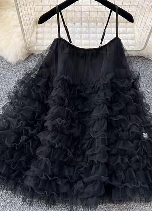 Сукня платье з фатином трапеція