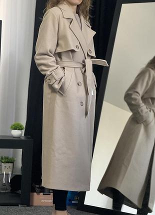 Пальто беж мода стиль тренд довге весна осінь