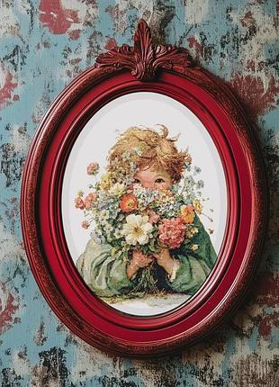 Схема вишивки хрестиком у вінтажному стилі: "збентеження" (завантаження pdf, сумісний з pattern keeper)