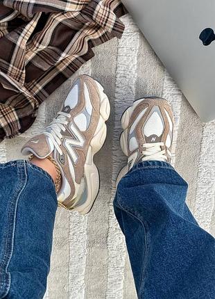 Кроссовки new balance 9060 driftwood sea salt