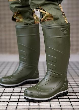 Гумові чоботи олива   пп7868(k5 1 - 00)