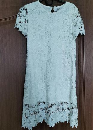 Кружевное платье bonprix 140см