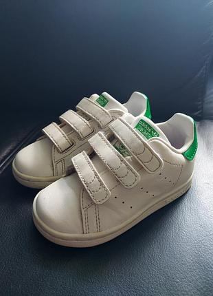 Детские кожаные красочные adidas stan smith 23-23,5 размер