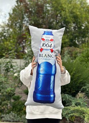 Подушка с принтом габардиновая бланк серая 35х75 (16)