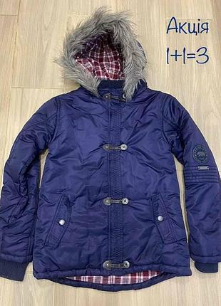 Куртка парка soulcal&co підліткова синього кольору