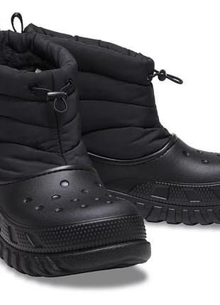 Зимние сапоги crocs duet max casual. оригинал. новые. м6/w8