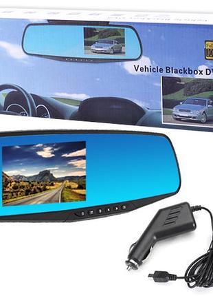 Автомобильный видеорегистратор-зеркало lcd 3.5' (l-9001)