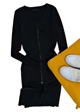 Черное платье платье с длинными рукавами на молнии diesel оригинал