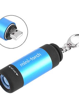 Фонарь брелок 2016-ultra-glow, li-ion аккум., зу usb