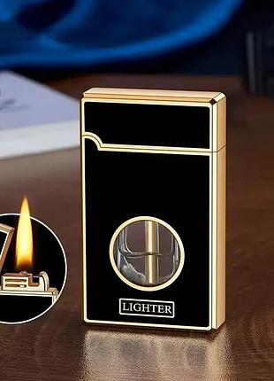 Бензинова запальничка з дуговим підпалом (hl-659 black gold)