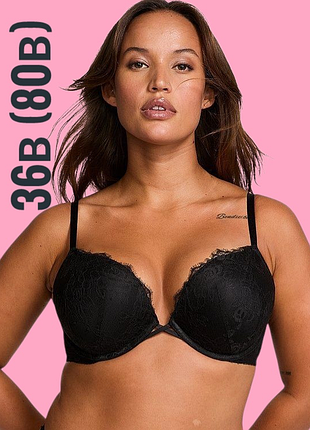 Мереживний бюстгальтер з подвійним пуш-ап bombshell victorias secret
