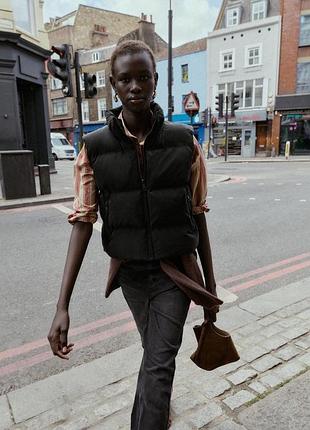 Прорезинений стьобаний жилет