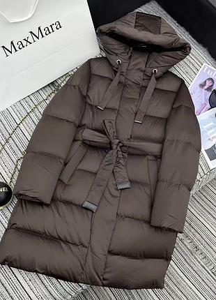 Куртка пуховик пальто стьобане натуральний пух-перо