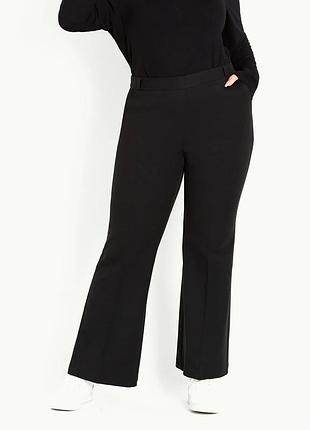 Якісні високі класичні чорні брюки slim boot, батал р.24