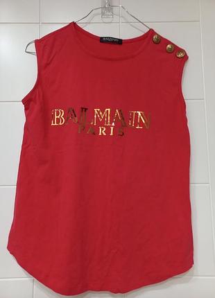 Футболка майка р.s стиль balmain